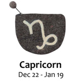 Felt Capricorn Zodiac Coin Purse - Global Groove - Flyclothing LLC