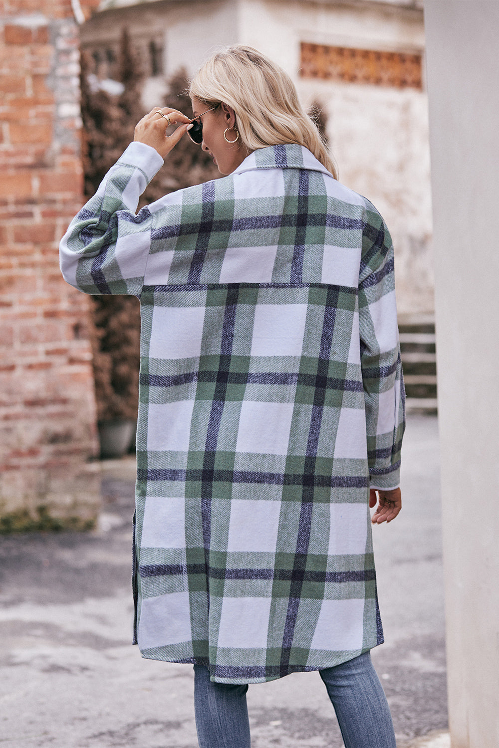 Plaid 2025 longline jacket