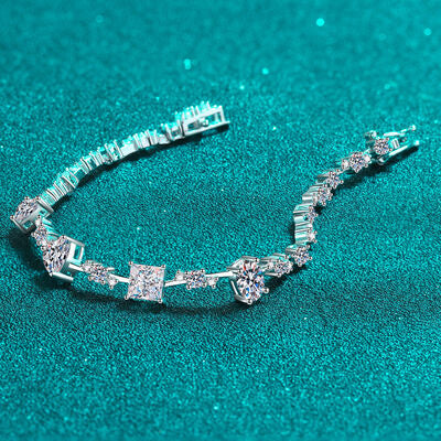 6.2 Carat Moissanite 925 Sterling Silver Bracelet - Flyclothing LLC