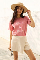 Simply Love Full Size ROCK & ROLL Short Sleeve T-Shirt - Flyclothing LLC