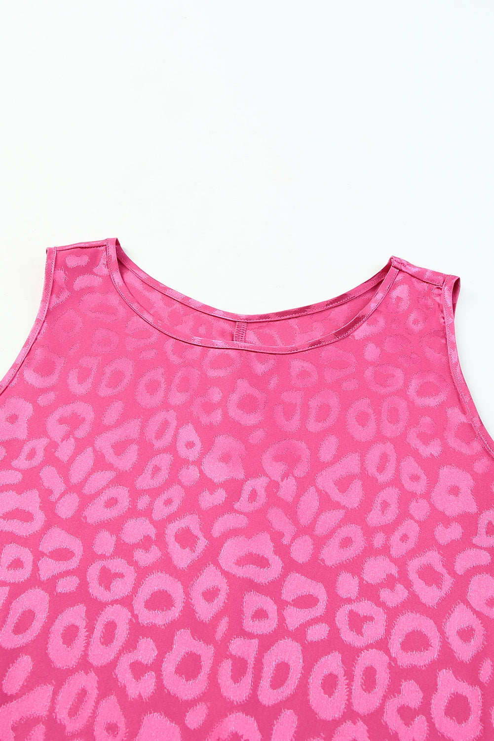 Sweet Days Leopard Round Neck Tank - Flyclothing LLC