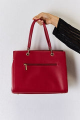 David Jones Texture PU Leather Handbag - Trendsi