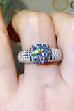 3 Carat Moissanite Side Stone Ring - Flyclothing LLC