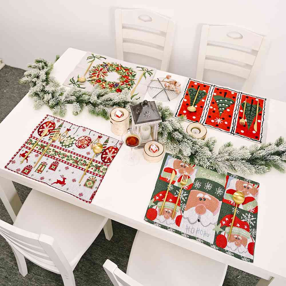 Assorted 2-Piece Christmas Placemats - Trendsi