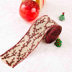 Christmas Polyester Ribbon - Trendsi