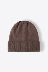 Cuff Knitted Beanie - Trendsi