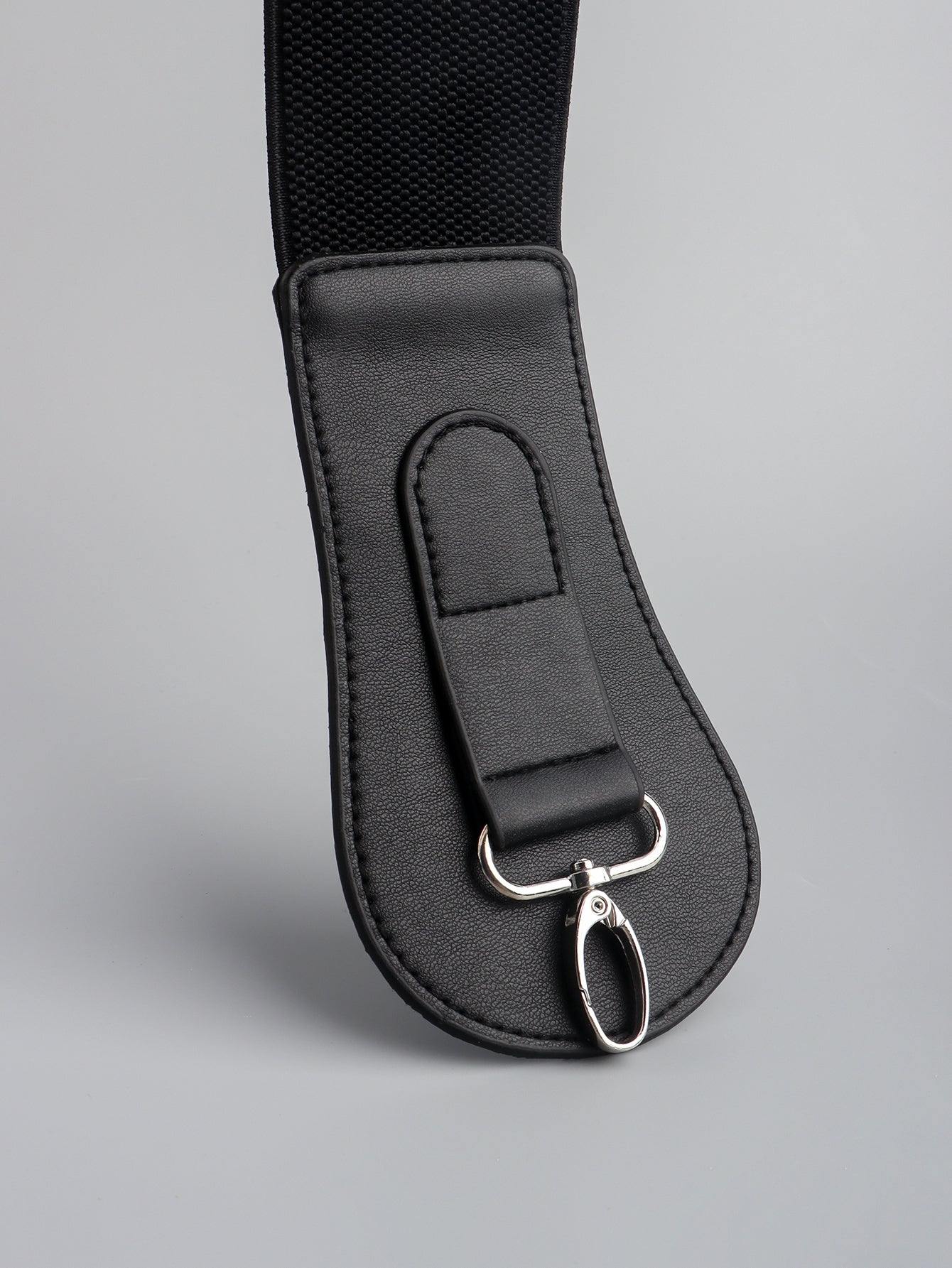 PU Elastic Wide Belt - Flyclothing LLC