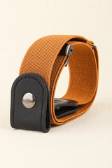 PU Elastic Snap Closure Belt - Flyclothing LLC