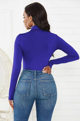 Turtleneck Long Sleeve Bodysuit - Flyclothing LLC