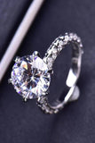 Forever Love Side Stone Moissanite Ring - Flyclothing LLC