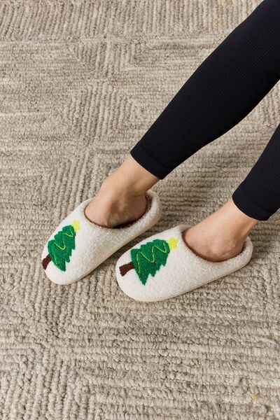 Melody Christmas Tree Cozy Slippers - Flyclothing LLC