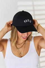 Zenana PARIS Embroidered Baseball Cap - Flyclothing LLC