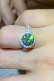 2 Carat Moissanite Emerald Green Ring - Trendsi