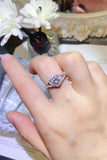 1 Carat Moissanite 925 Sterling Silver Heart Ring - Flyclothing LLC