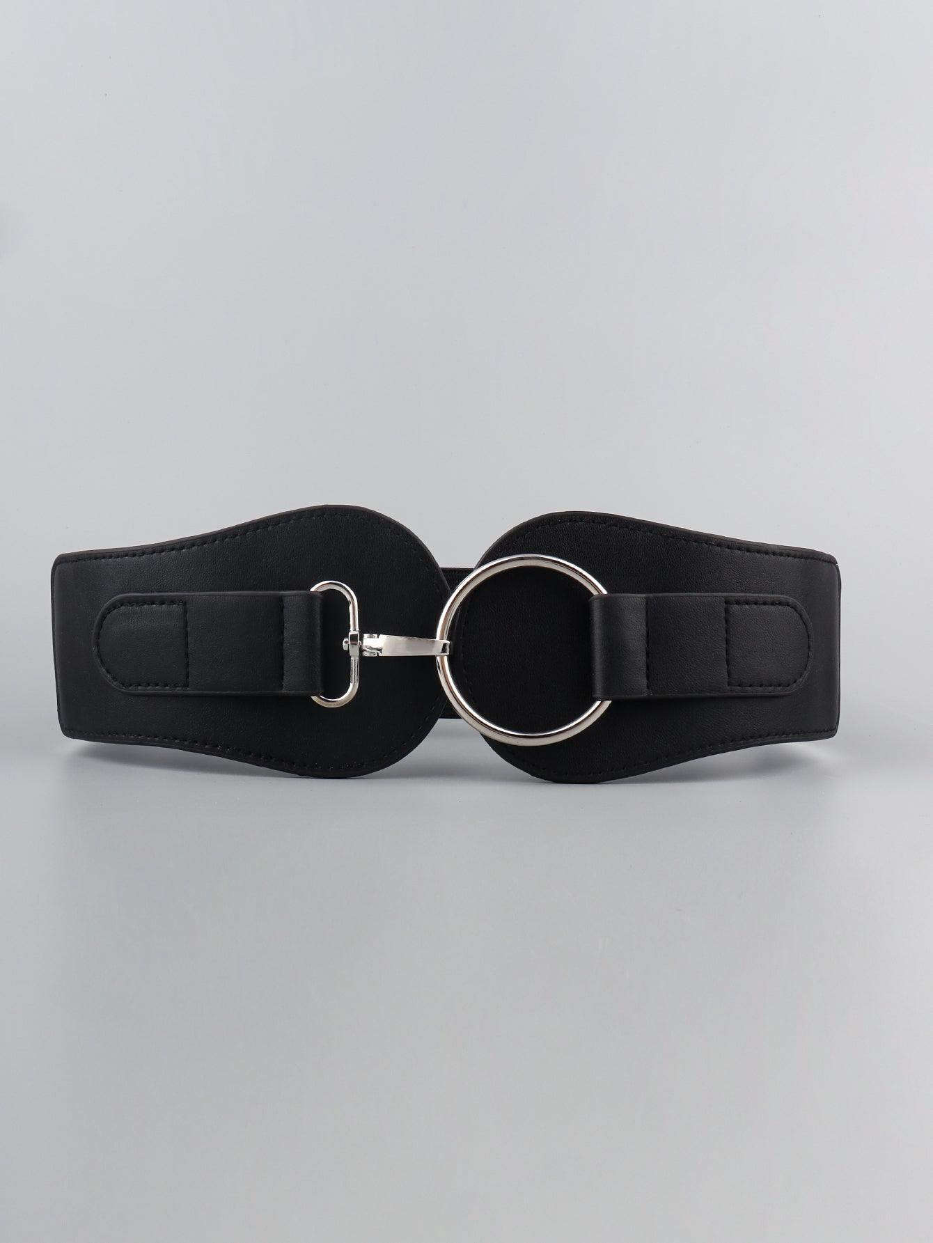 PU Elastic Wide Belt - Flyclothing LLC