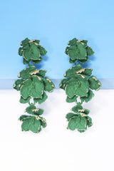 Flower Shape Zinc Alloy Dangle Earrings - Flyclothing LLC