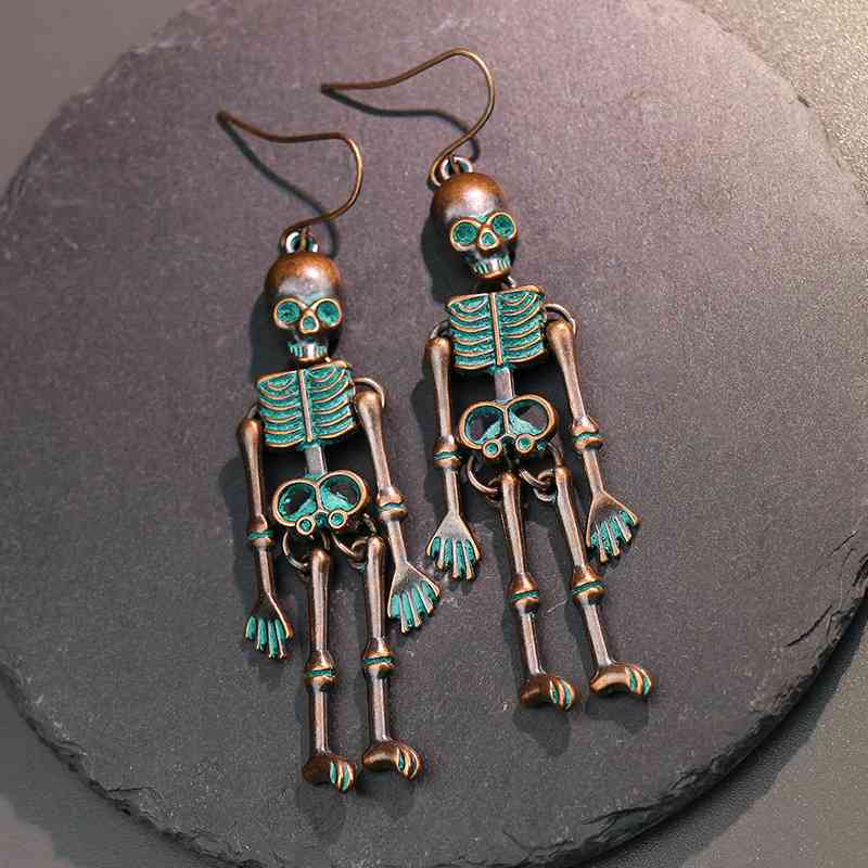 Skeleton Alloy Earrings - Flyclothing LLC