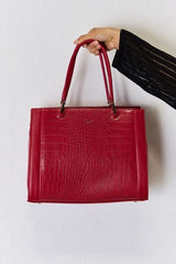 David Jones Texture PU Leather Handbag - Trendsi