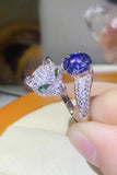 2 Carat Moissanite Adjustable Animal Bypass Ring - Flyclothing LLC