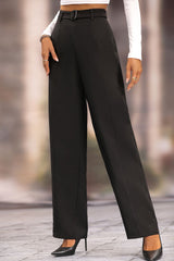 Long Loose Fit Straight Pants - Flyclothing LLC