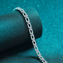 3.2 Carat Moissanite 925 Sterling Silver Bracelet - Flyclothing LLC