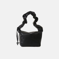 PU Leather Drawstring Shoulder Bag - Trendsi