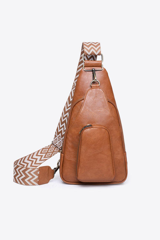 Take A Trip PU Leather Sling Bag - Flyclothing LLC