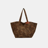 Leopard Canvas Tote Bag - Flyclothing LLC