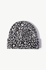 Leopard Pattern Cuffed Beanie - Flyclothing LLC