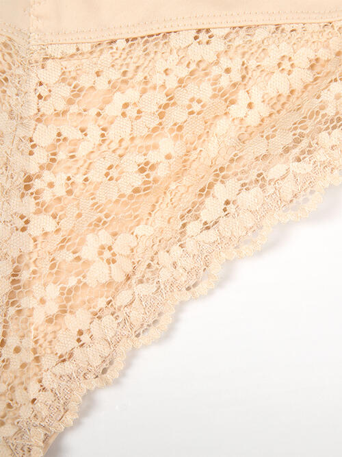 Full Size Lace Detail Shaping Shorts - Flyclothing LLC