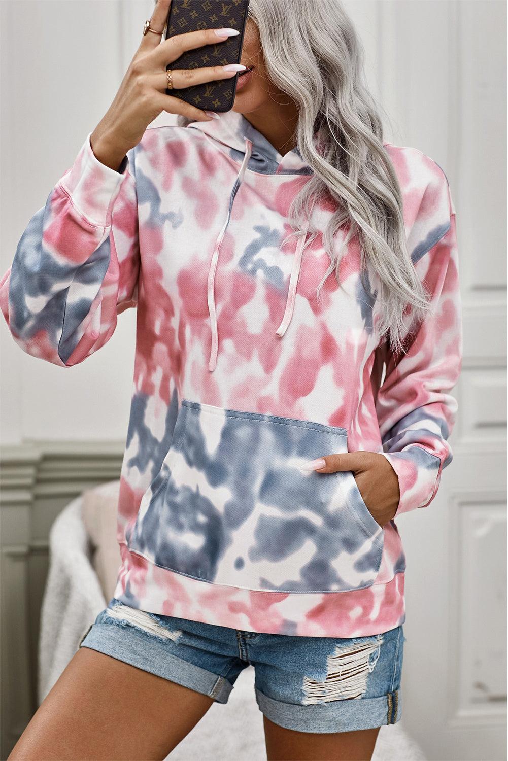 Tie-Dye Dropped Shoulder Hoodie – Flyclothing LLC