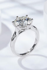 5 Carat  Moissanite Solitaire Ring - Flyclothing LLC