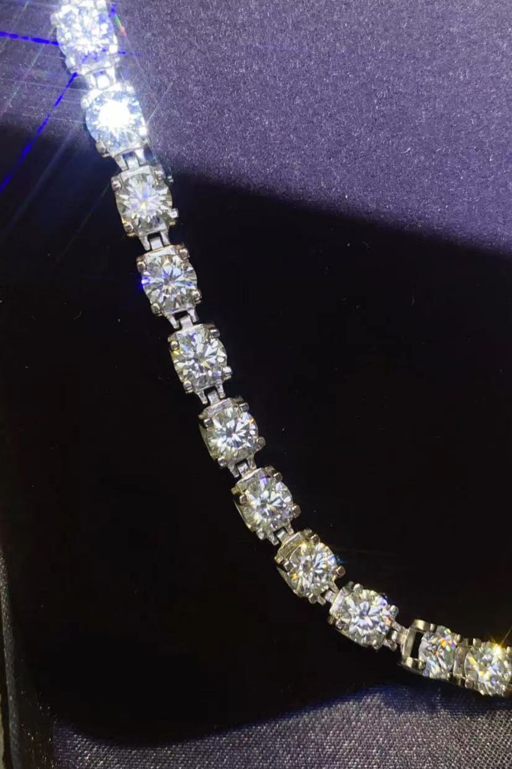 10 Carat Moissanite Platinum-Plated Bracelet - Flyclothing LLC