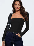 Cutout Raglan Sleeve Bolero and Tube Top - Flyclothing LLC