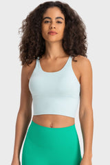 Crisscross Back Ladder Detail Sports Bra - Flyclothing LLC