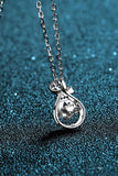 1 Carat Moissanite 925 Sterling Silver Necklace - Flyclothing LLC