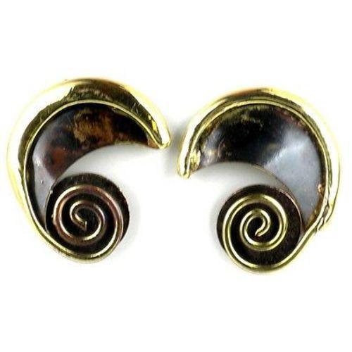 Evolution Brass Post Earrings - Brass Images (N) - Flyclothing LLC