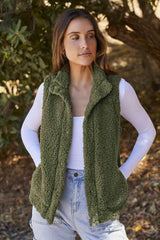 Snap Down Vest with Pockets - Flyclothing LLC