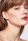 Moissanite 925 Sterling Silver Connected Earrings - Flyclothing LLC