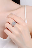 1 Carat Moissanite Heart 925 Sterling Silver Ring - Flyclothing LLC