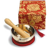 Meditation Bowl Box: 3'' Red Lotus - DZI (Meditation) - Flyclothing LLC