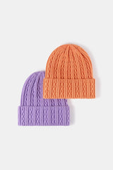 Mixed Knit Cuff Beanie - Flyclothing LLC