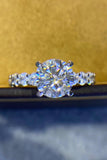 2 Carat 4-Prong Moissanite Ring - Flyclothing LLC