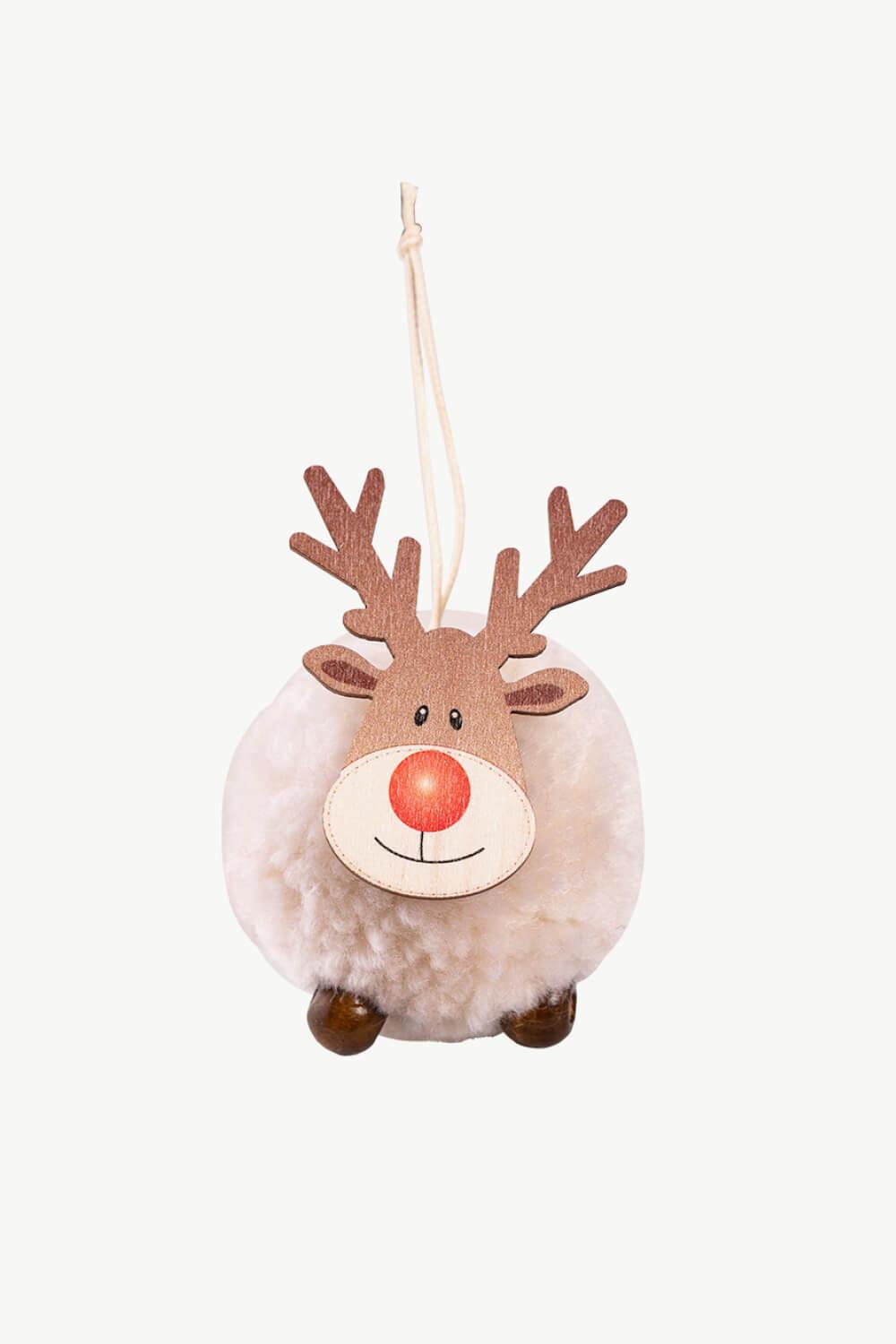 4-Pack Christmas Sherpa Reindeer Hanging Widgets - Flyclothing LLC