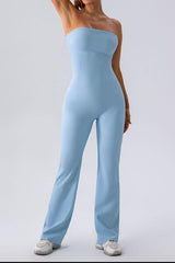 Sleeveless Straight Active Jumpsuit - Flyclothing LLC