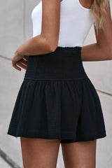 Smocked Waist Culotte Shorts - Flyclothing LLC