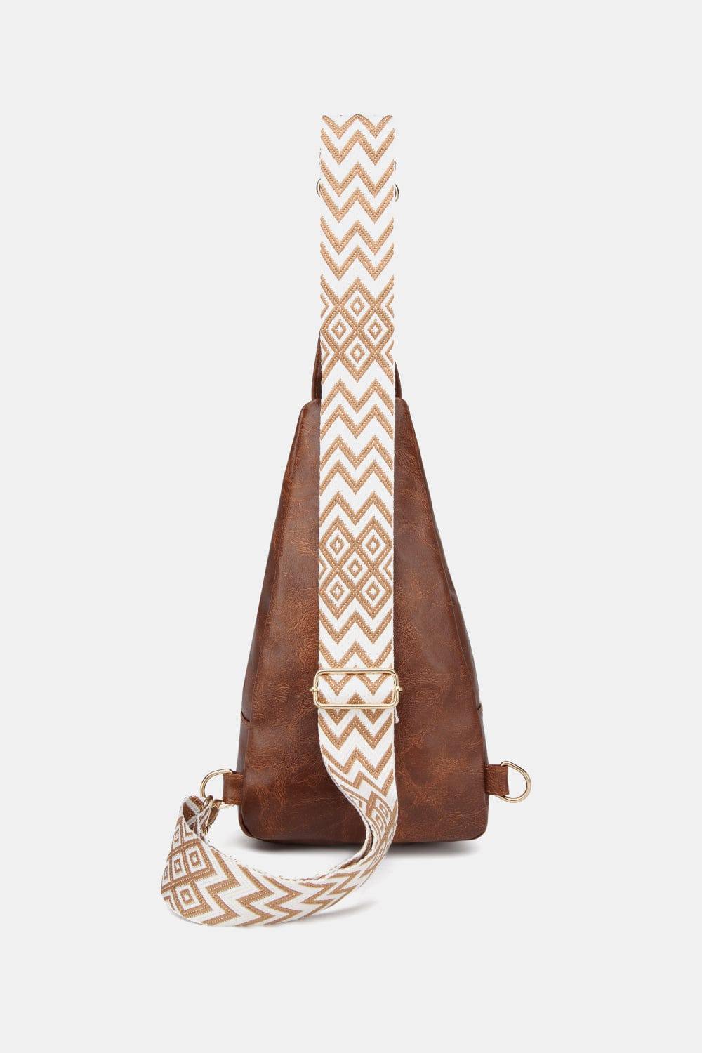 PU Leather Sling Bag - Trendsi