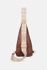 PU Leather Sling Bag - Trendsi