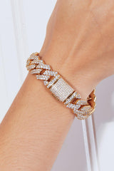 GNJ MANUFACTURING On My Mind Rhinestone Bracelet - Flyclothing LLC