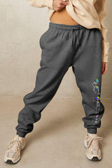 Simply Love Full Size SKELETON Graphic Sweatpants - Trendsi